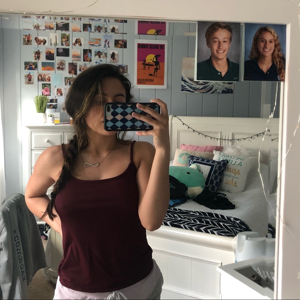 Banana Republic Maroon Tank Top